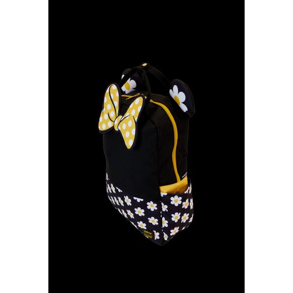 NWT Disney Minnie Mouse Daisy All-Over Print Nylon Full-Size Backpack - Picture 2 of 5